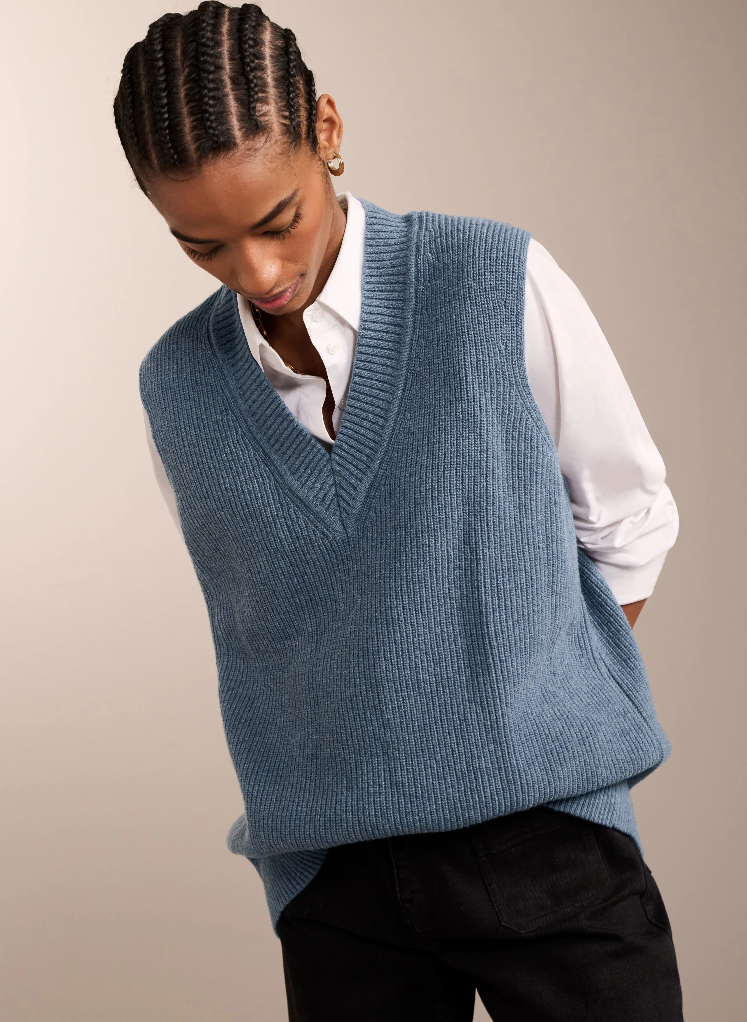 Katalina Recycled Wool Knitted Vest to Rent